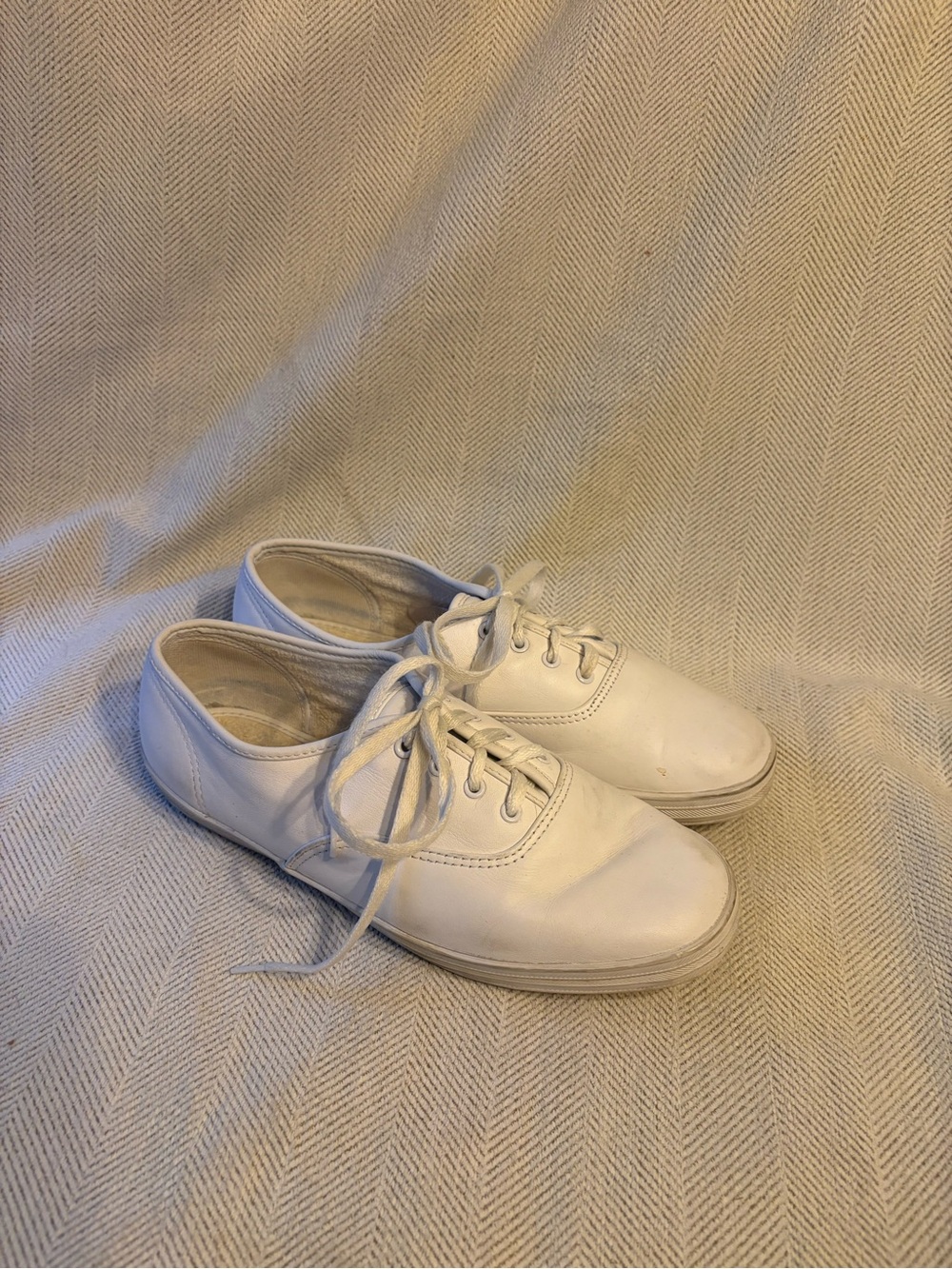 Women’s White Athletic Lace-Up Sneakers